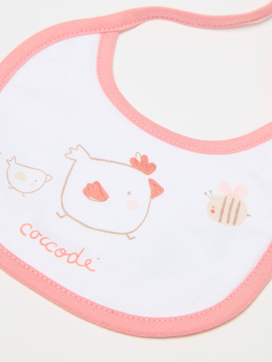 Two-pack bibs in organic cotton with print_2