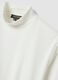 White stretch-fabric top with high neck_1