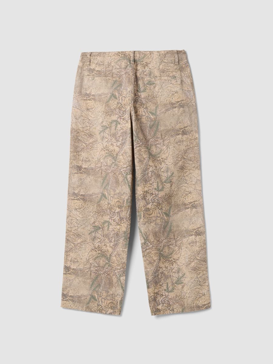 Jeans beige in puro cotone relaxed fit_2