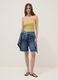 Yellow striped pure cotton regular-fit tank top_1