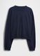 Blaues Sweatshirt mit Rundhalsausschnitt_3