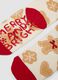 2-pack multicolour Christmas-themed short socks in stretch organic cotton_2