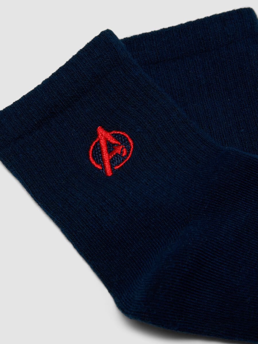 2er-Pack blaue Tennis-Socken aus Bio-Baumwolle_1