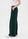 Green Palazzo Trousers in Cotton and Polyester Blend_3