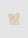 White wool-blend hat with two pom-poms and Minnie embroidery_1