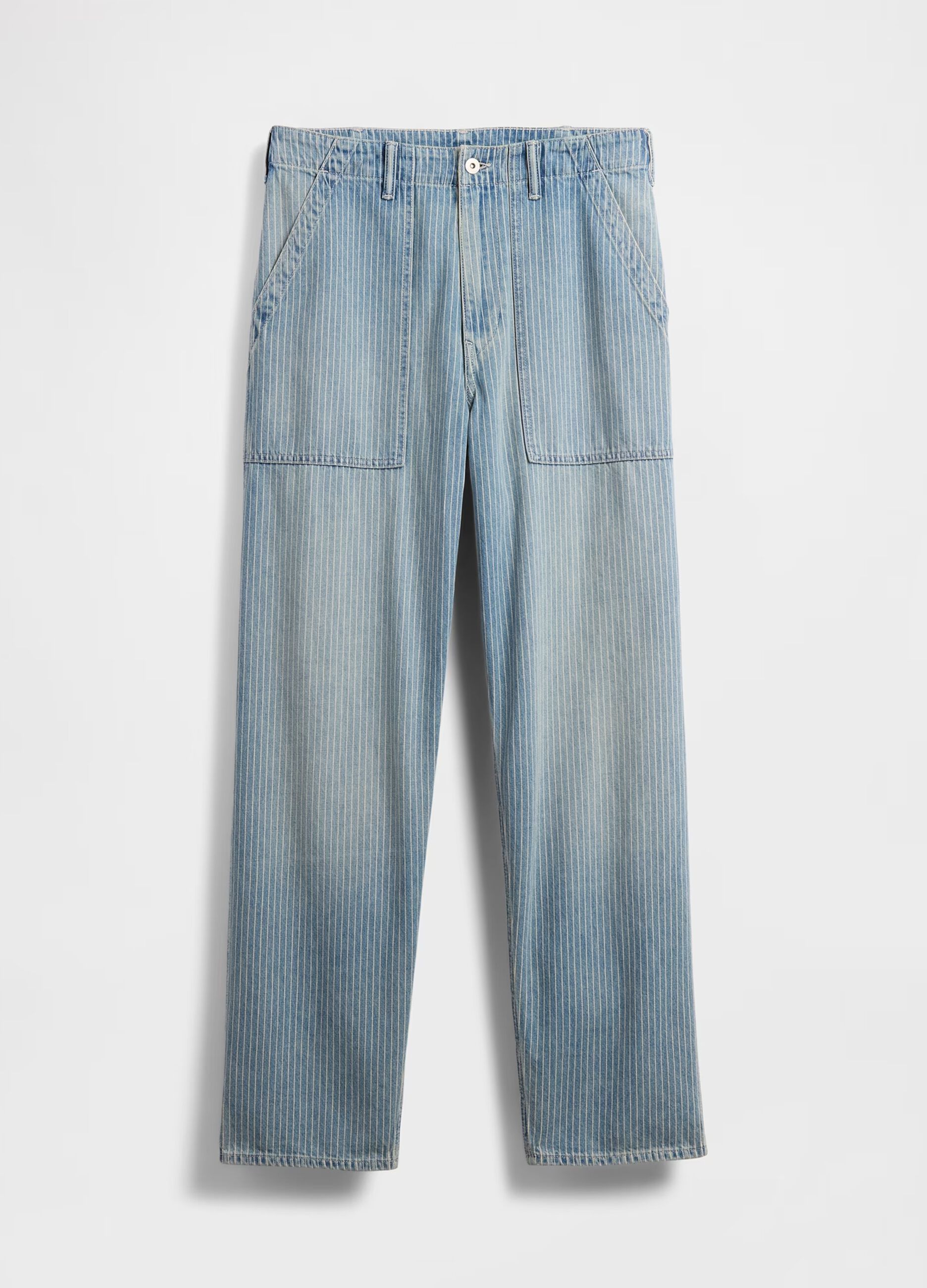 &Tau;&zeta;&iota;&nu; baggy &alpha;&pi;ό &kappa;&alpha;&theta;&alpha;&rho;ό &mu;&pi;&lambda;&epsilon; &beta;&alpha;&mu;&beta;ά&kappa;&iota; regular fit &mu;&epsilon; &pi;έ&nu;&tau;&epsilon; &tau;&sigma;έ&pi;&epsilon;&sigmaf;
