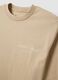 Beige short-sleeve pure cotton T-shirt_1