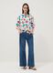 Camisola branca em algod&atilde;o el&aacute;stico com padr&atilde;o floral, regular fit_1