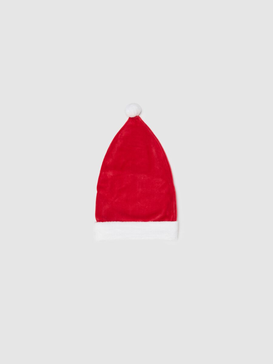 Newborn Red Velour Christmas Hat_1