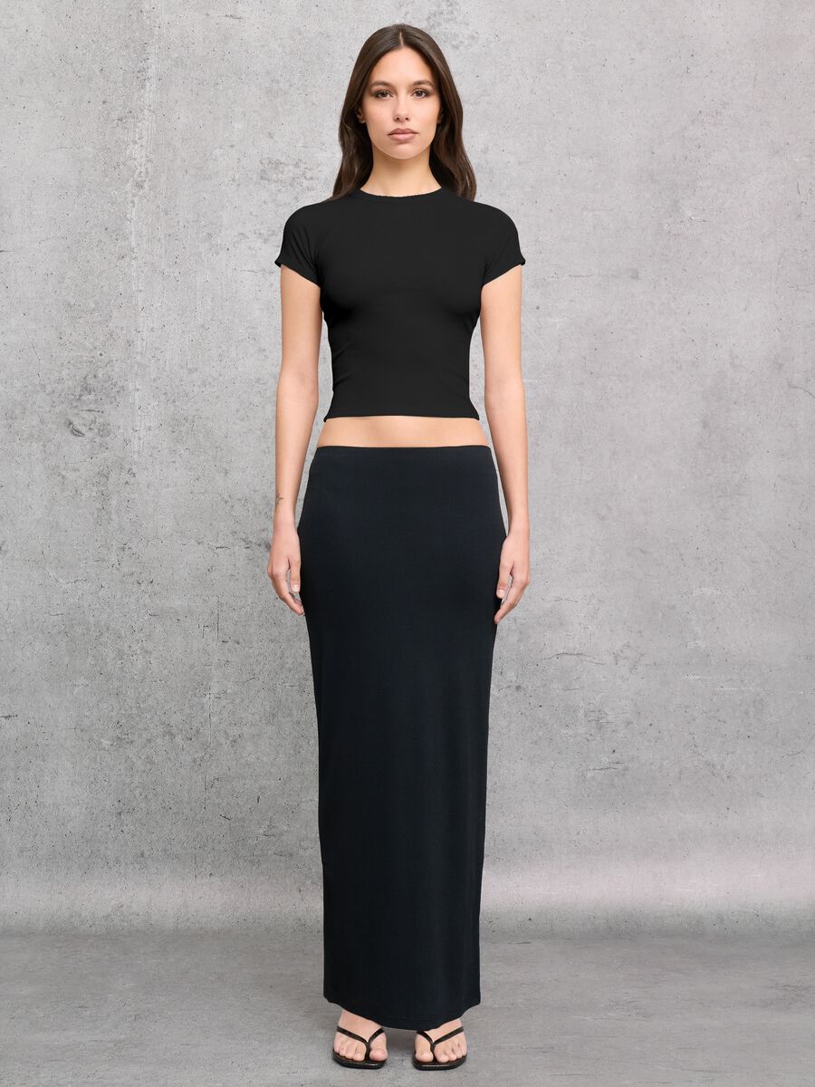 Ribbed Perfect Black T-shirt_3