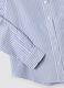 Light blue Oxford shirt with white stripes in pure cotton, comfort fit_2