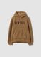 Light brown hooded sweatshirt, relaxed fit_0