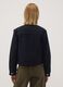 Navy blue regular-fit jacket with zip_3