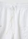 Shorts blancos de algod&oacute;n puro con cintura el&aacute;stica_5