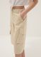 Girls' beige pure cotton cargo trousers, relaxed fit_2