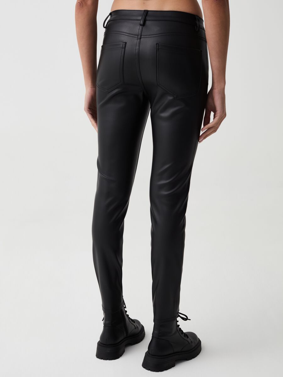 B.ANGEL FOR THE SEA BEYOND glossy-effect skinny-fit trousers_2