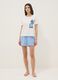 White and light blue short pure cotton pyjamas with Stitch print_2
