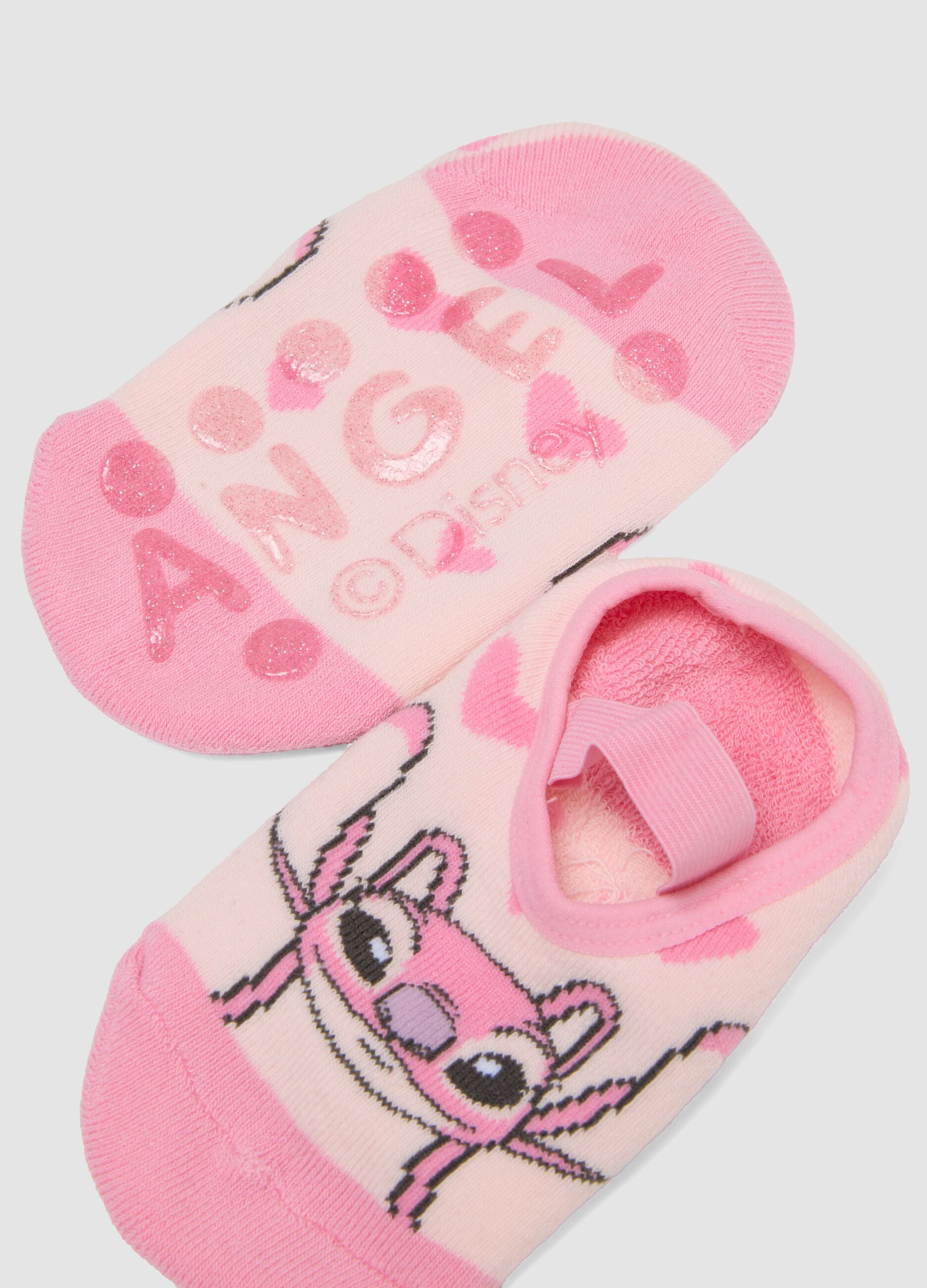 2-pack multicolour Lilo & Stitch print socks in stretch organic cotton