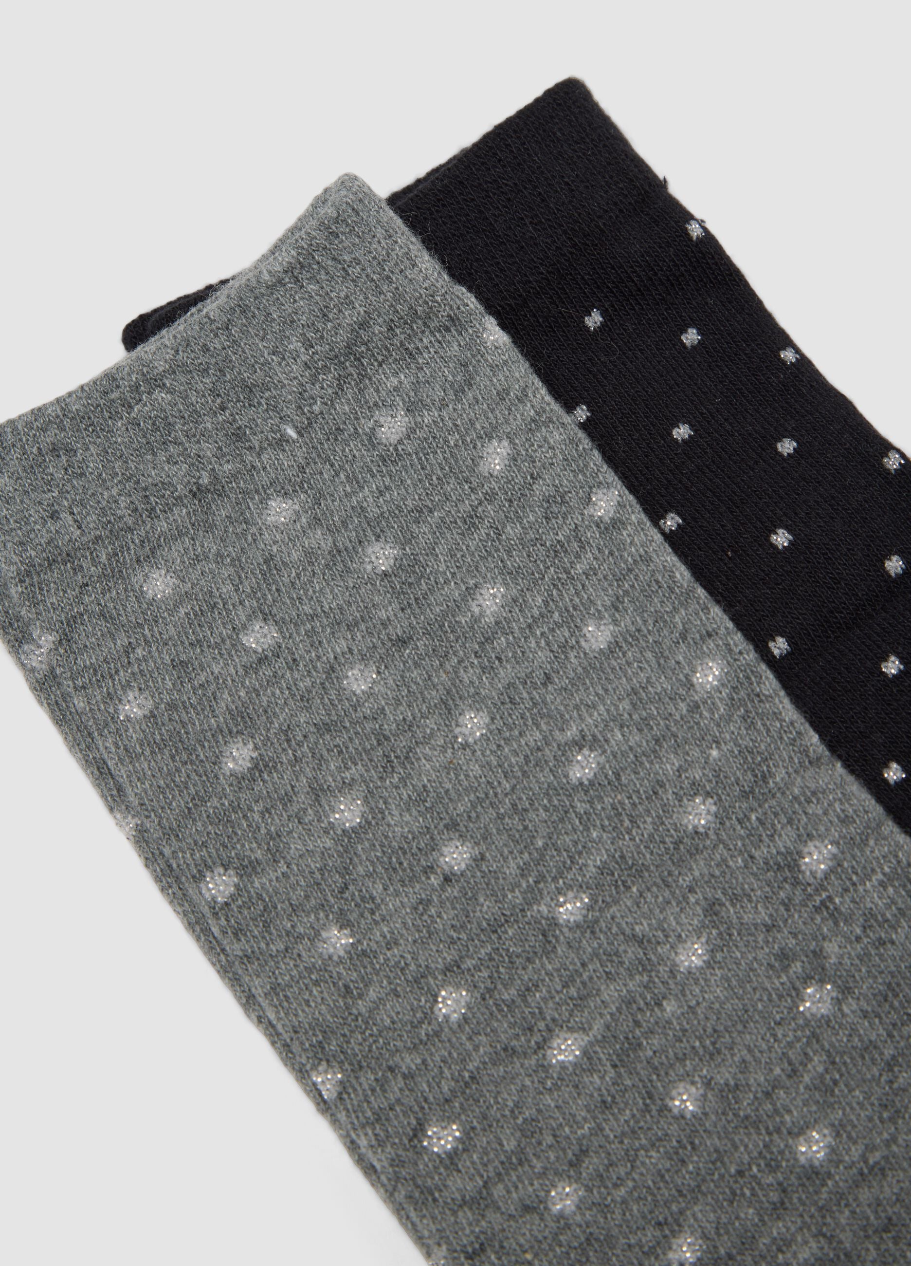 3-pack of grey and black organic stretch cotton socks
