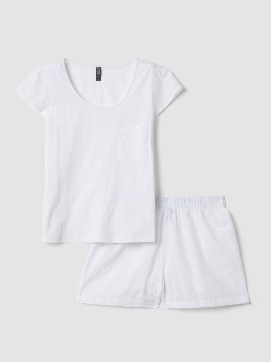 Wei&szlig;er Pyjama aus Bio-Baumwolle_4