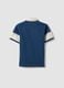 Blaues Kurzarm-Poloshirt aus reiner Baumwolle_4