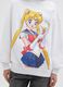Children's white regular fit cotton blend sweatshirt with Sailor Moon print_3