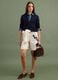 Navy pure cotton cardigan with buttons, regular fit_2