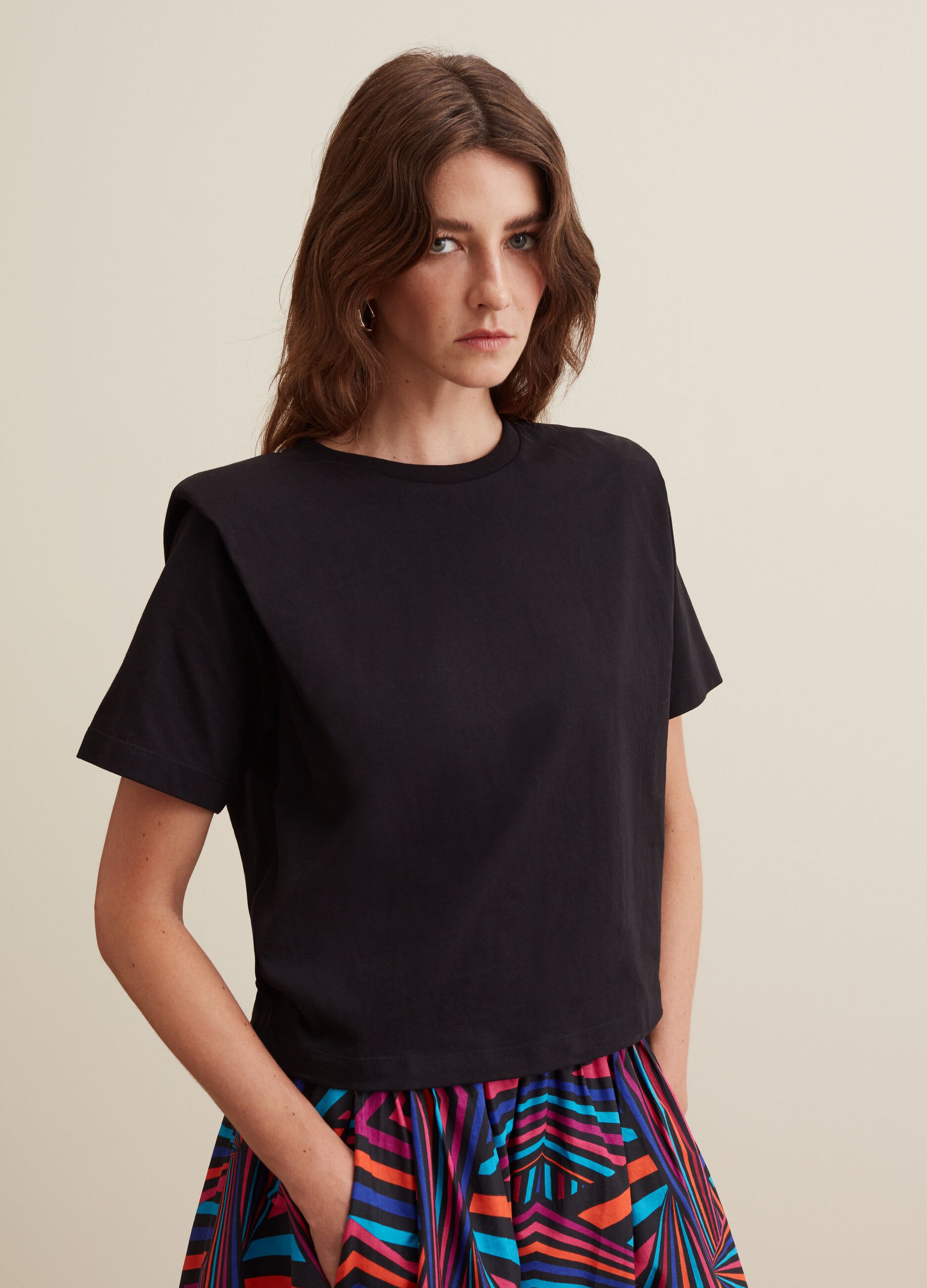 Boxy-fit T-shirt in shoulder straps_1