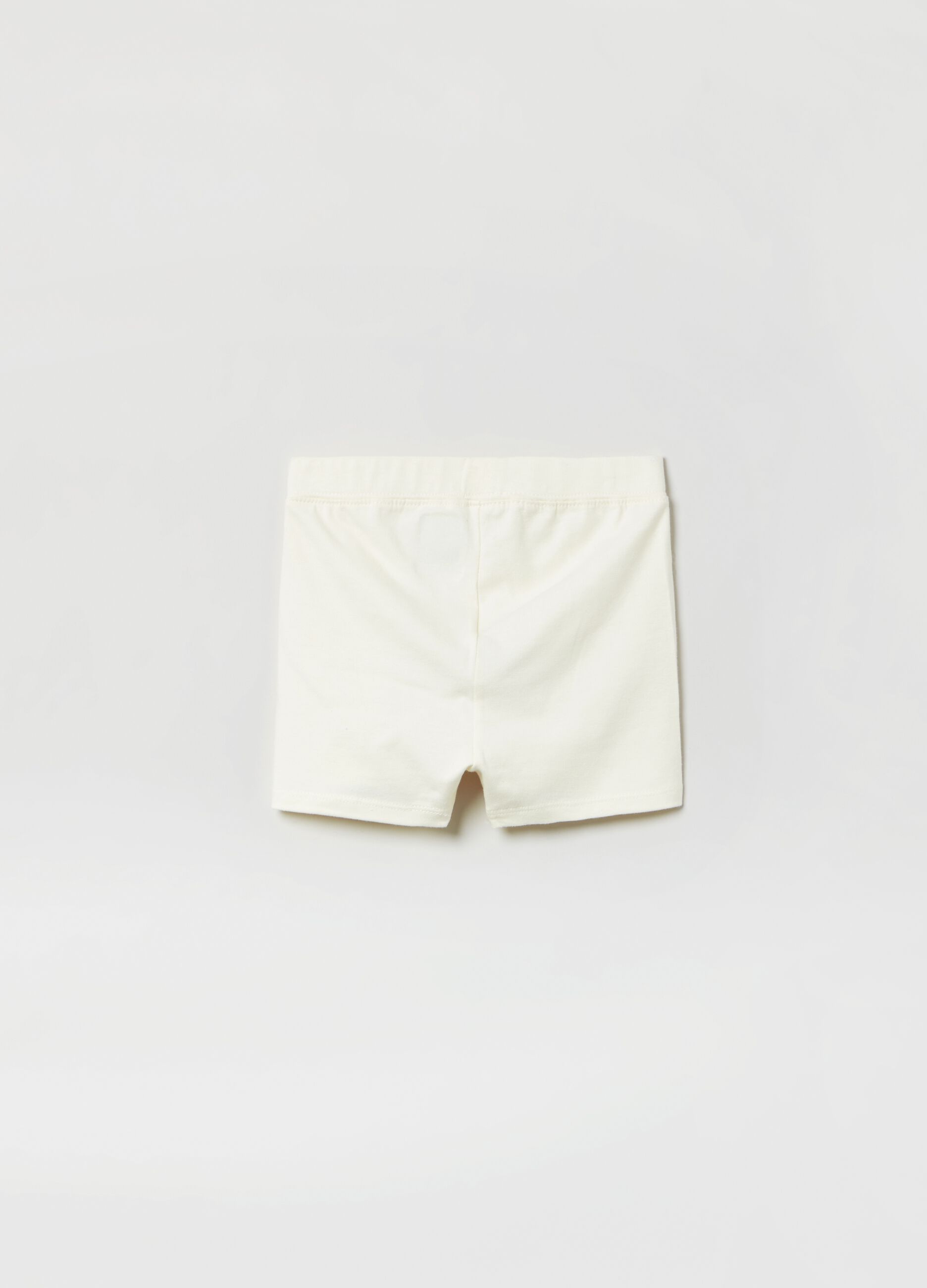 Shorts in cotone bio tinta unita