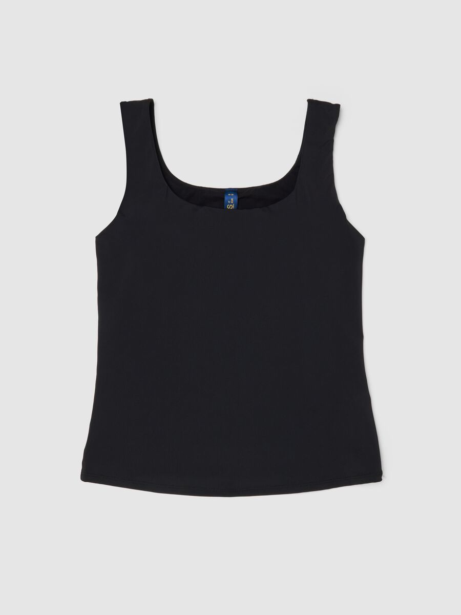 Schwarzes Regular-Fit-Unterhemd mit breiten Tr&auml;gern_4