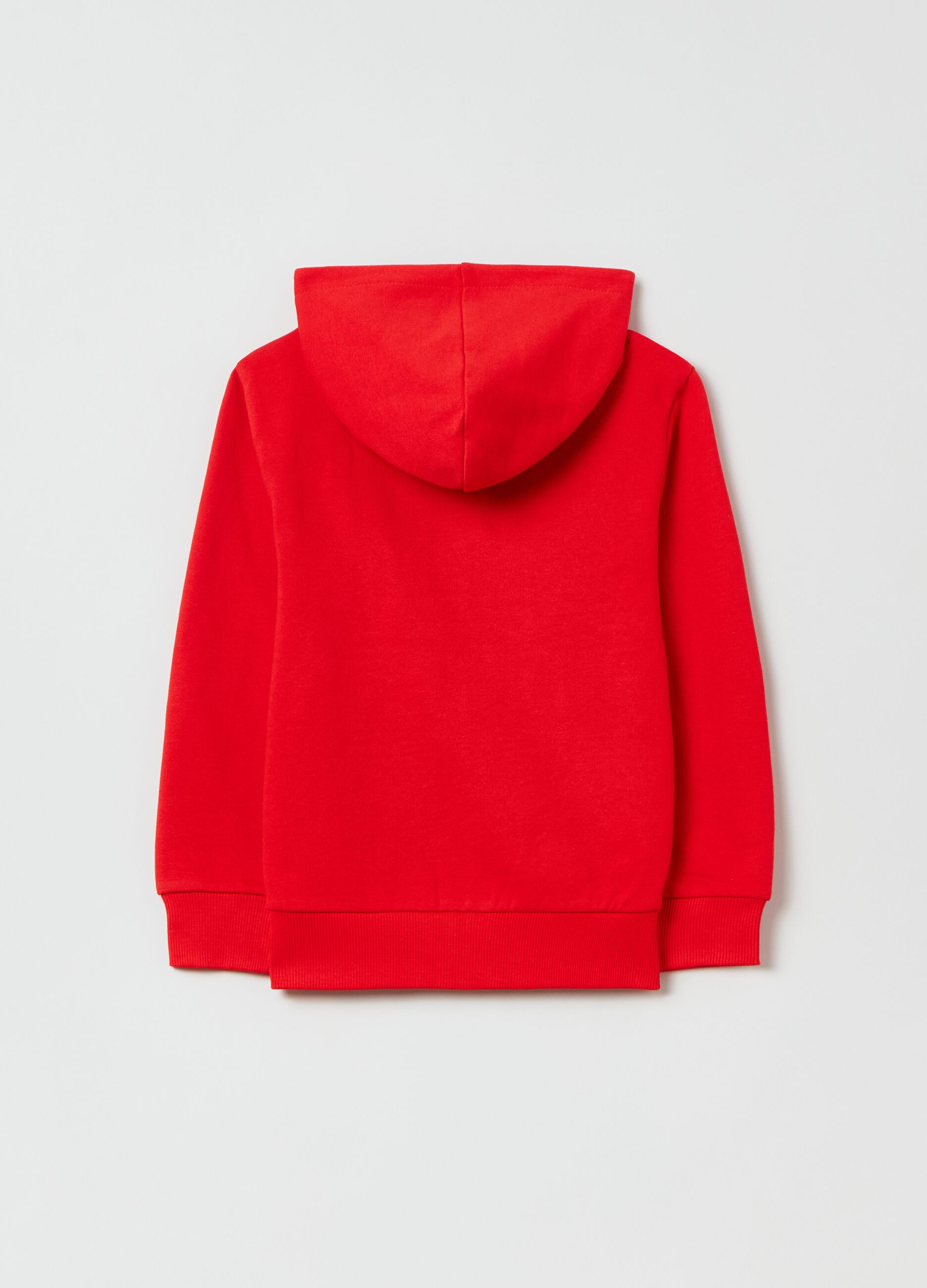 Full-zip hoodie with Super Mario print