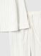 White cotton blend striped regular fit pyjamas_5