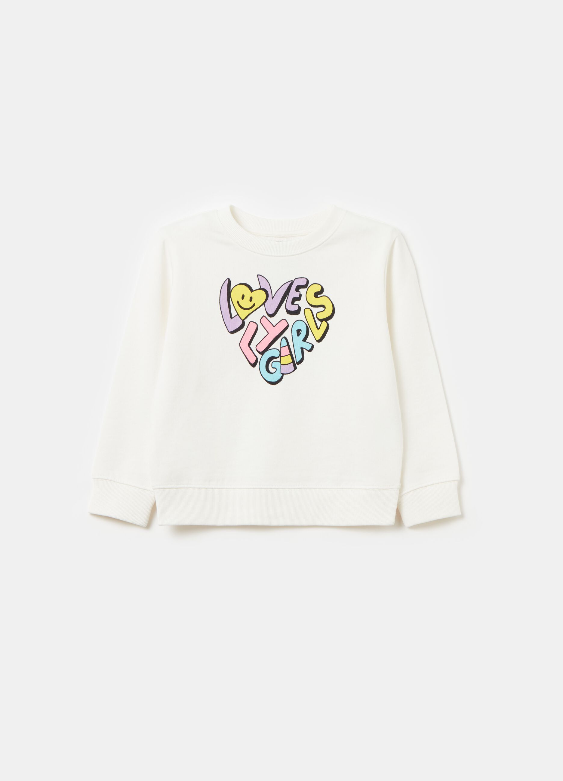 French terry sweatshirt with print