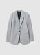 Grey Stretch Cotton Blazer_4