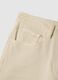 Straight Beige Stretch Cotton Chino Trousers_1