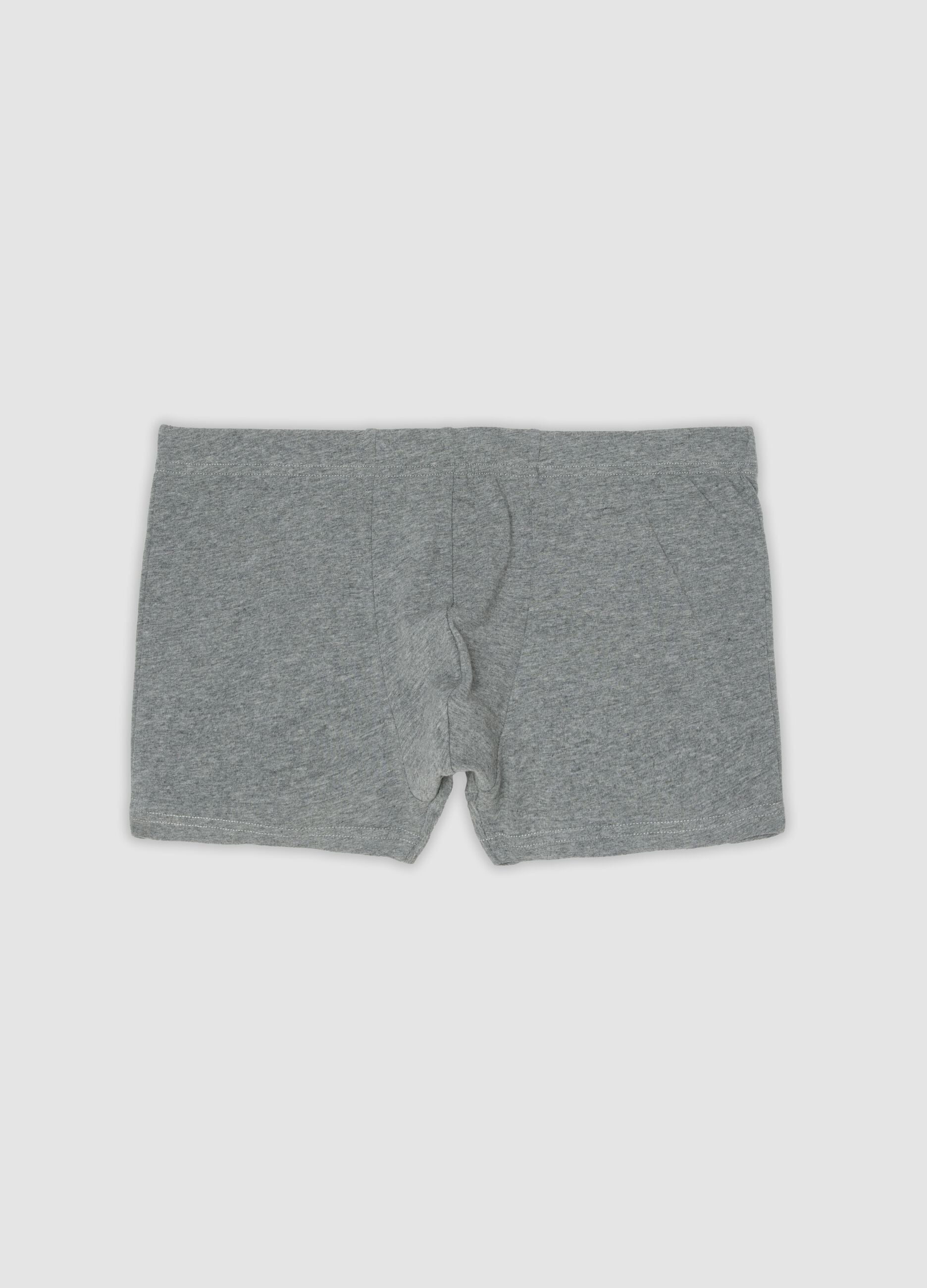 Grey organic cotton boxer shorts