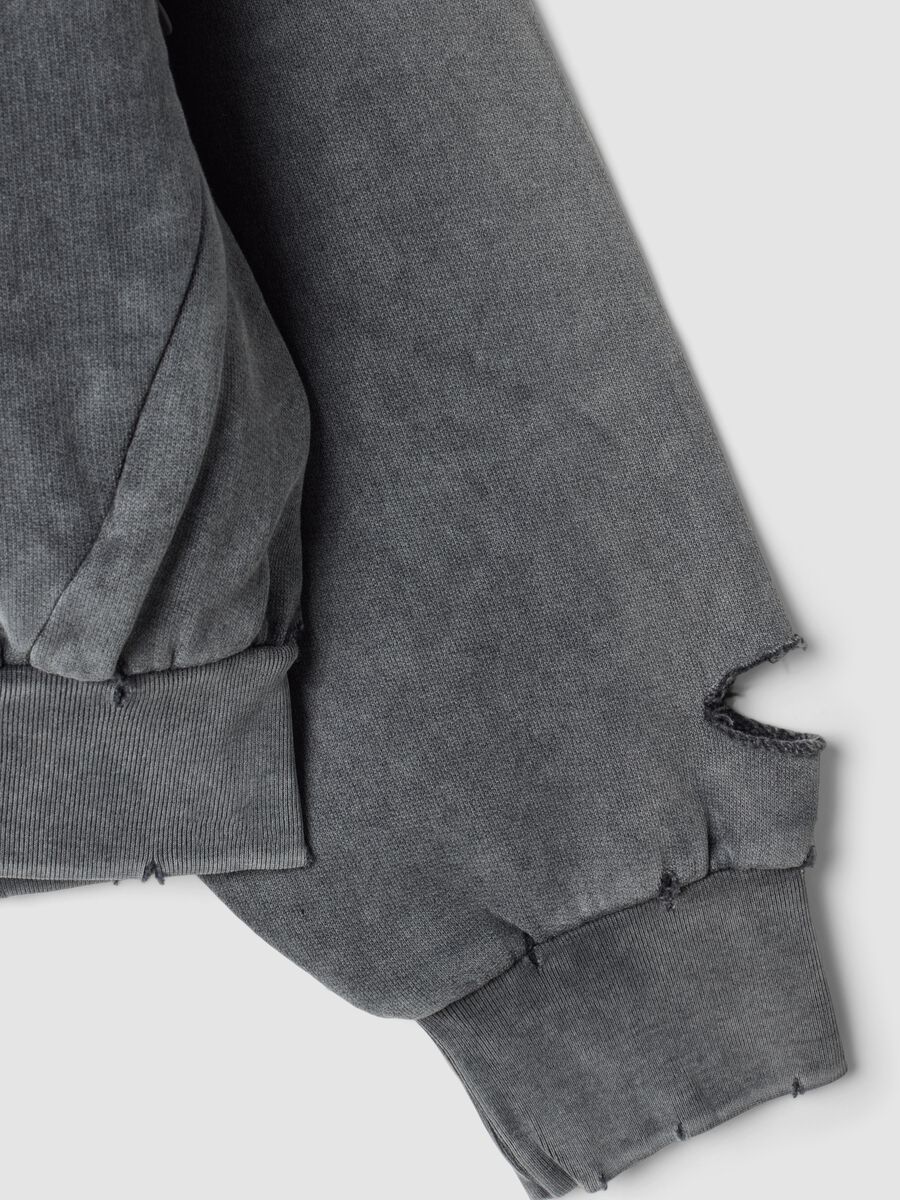 Full-zip Hoodie Sunfaded Grey_2