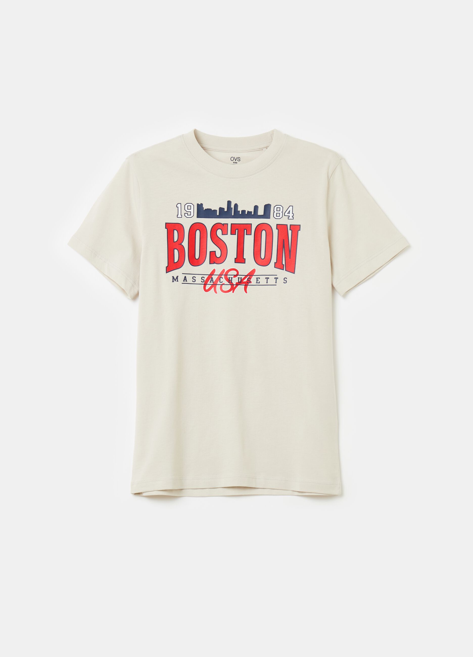 T-shirt with college lettering print