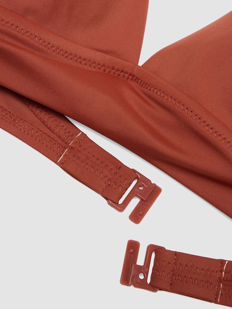 Oranges Stretch-Bikini-Top mit herausnehmbarer Polsterung_5