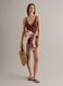 Brown one-piece swimsuit in stretch fabric_0