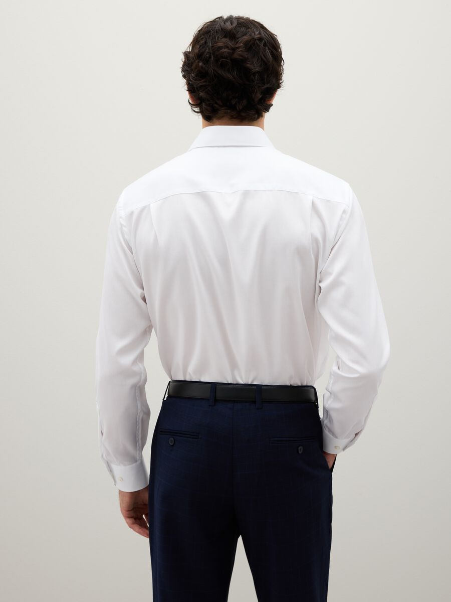 White pure cotton shirt regular fit_3