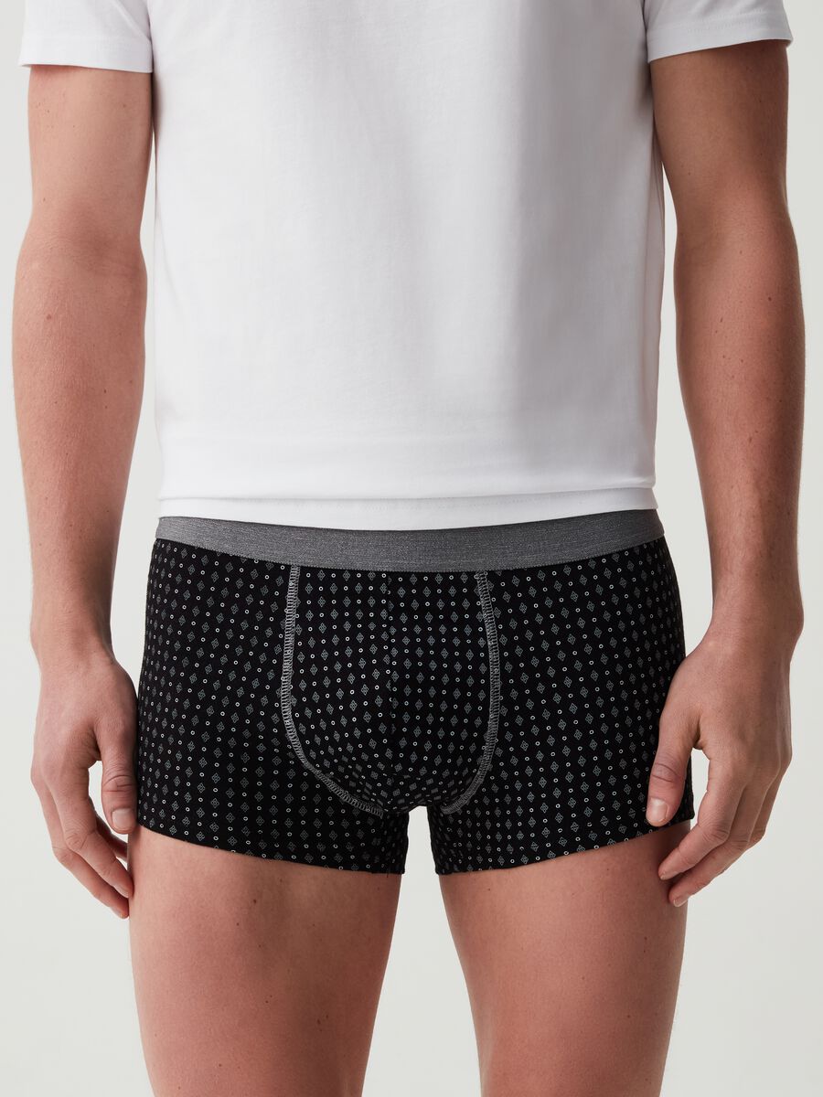 Five-pack boxer shorts with micro pattern_1
