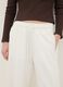 White Stretch Cotton Baggy Trousers_3