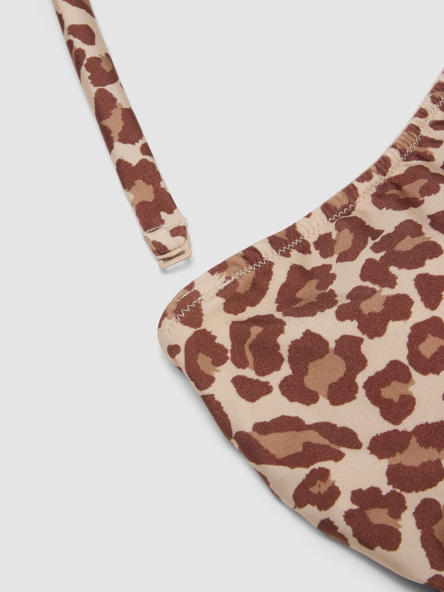 Maillot de bain une pi&egrave;ce multicolore en tissu stretch &agrave; imprim&eacute; l&eacute;opard_5