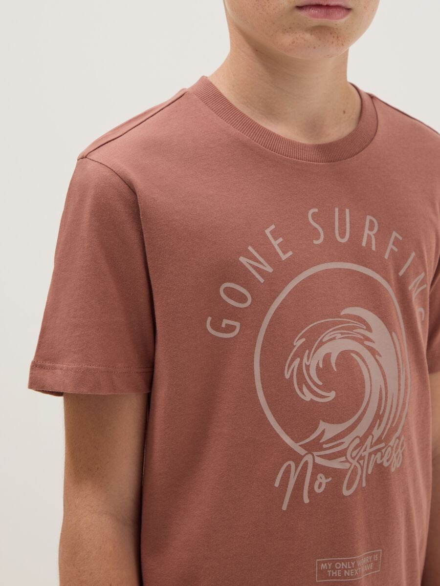 Camiseta verde de manga corta en puro algod&oacute;n org&aacute;nico_2