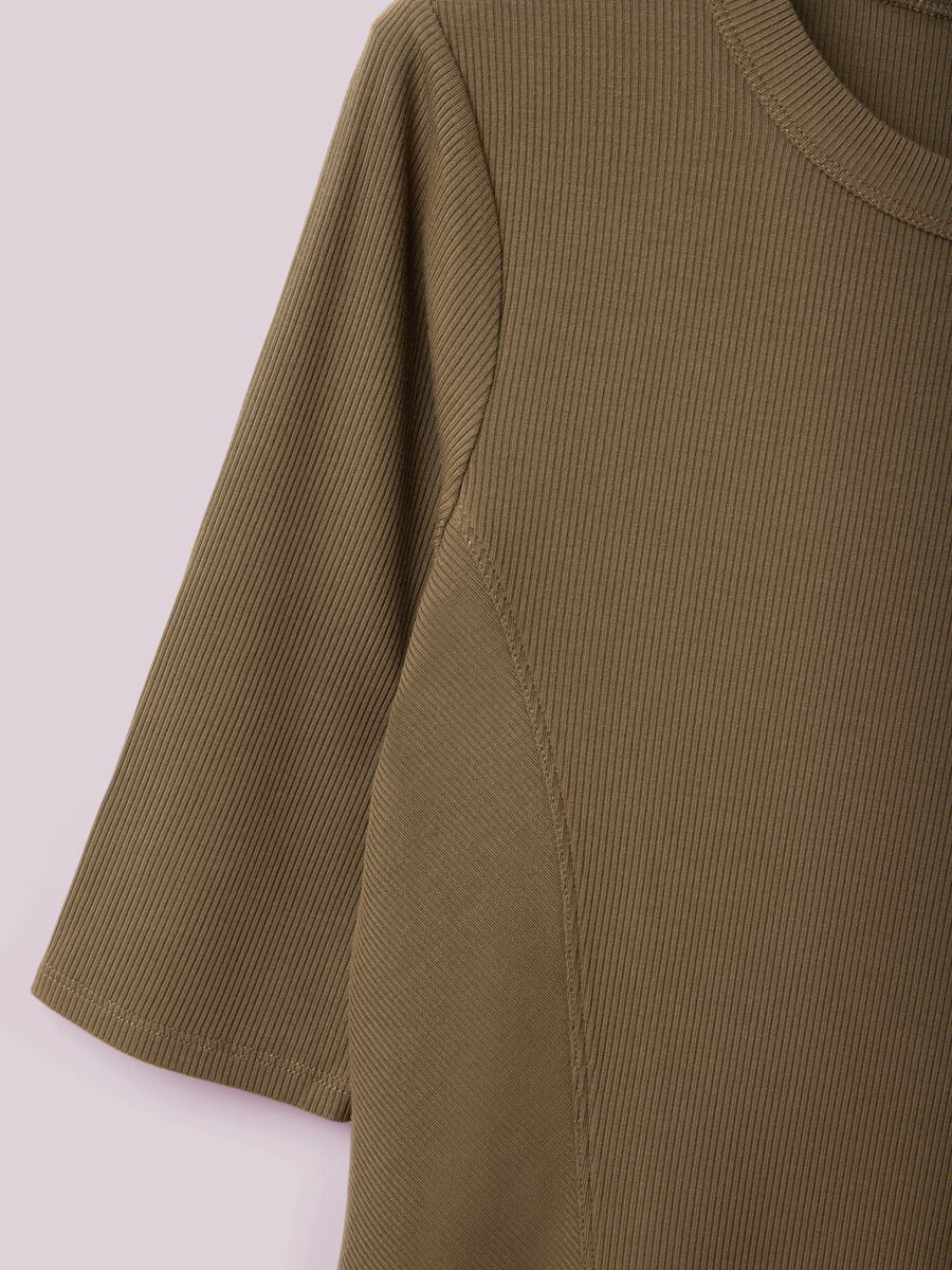 Ribbed stretch modal T-shirt ALTAVIA STUDIO_5