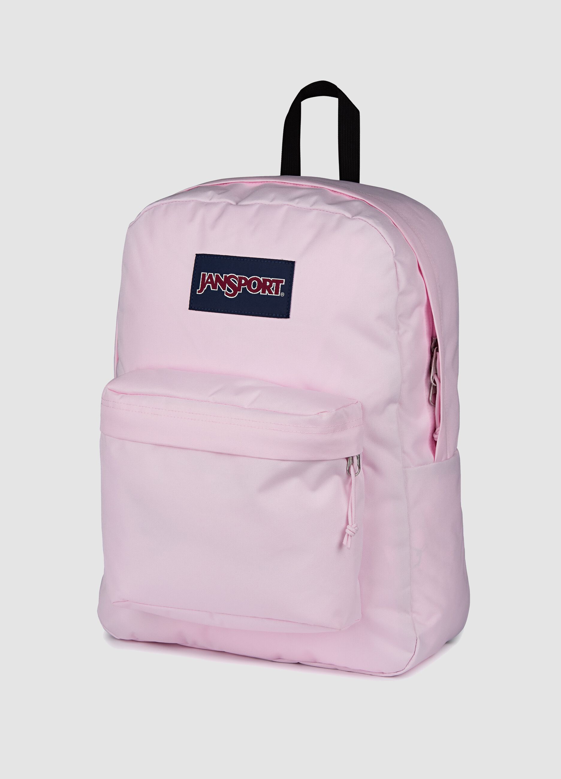 Zaino rosa con tasca frontale