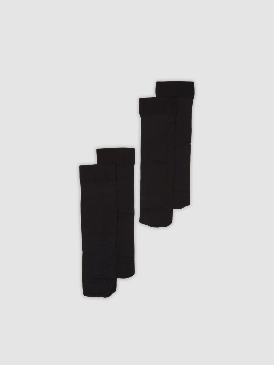 Bipack collant neri in microfibra elasticizzata_0