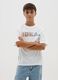White oversized pure cotton t-shirt for boys_0