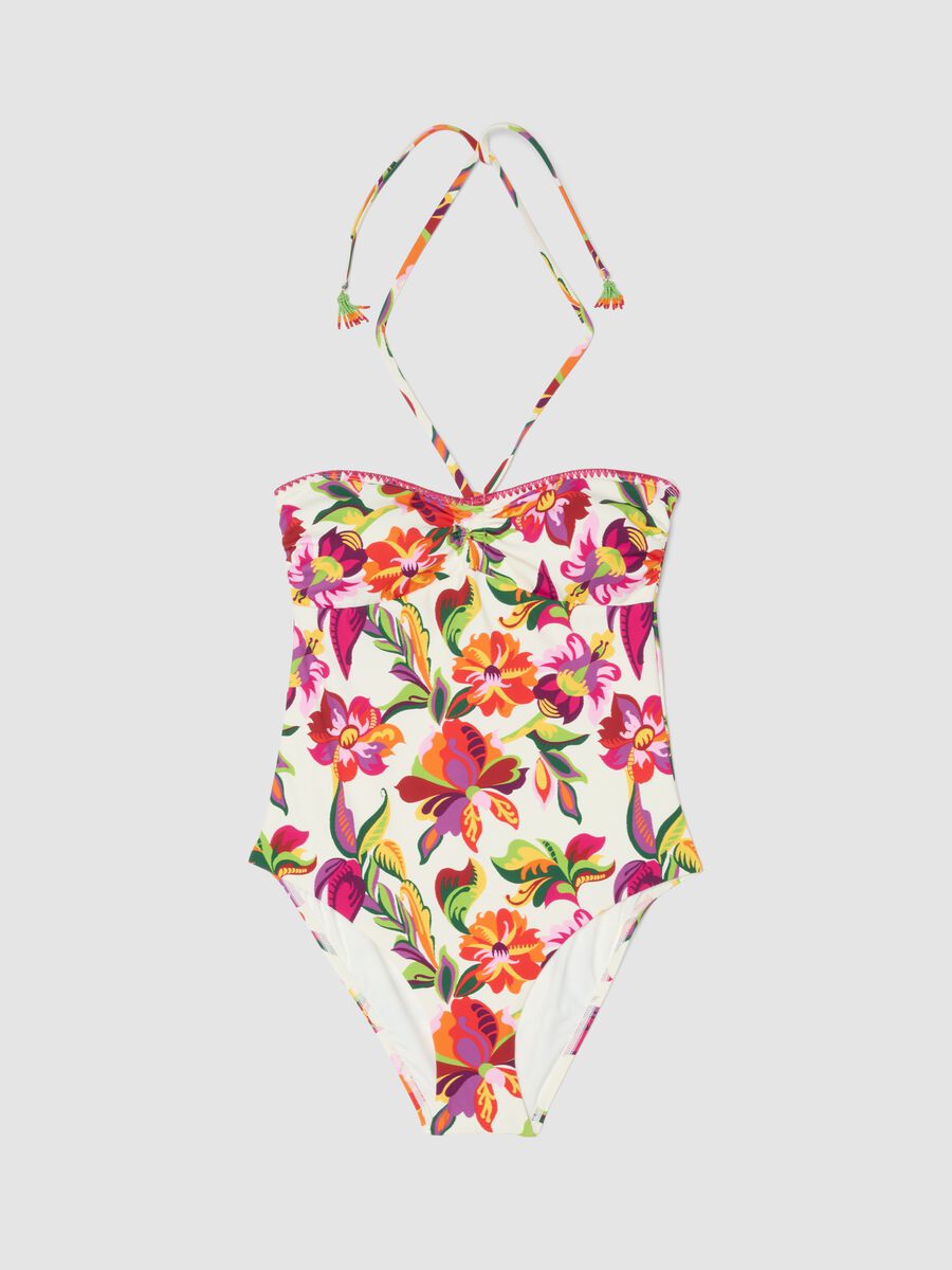 Maillot de bain une pi&egrave;ce multicolore en tissu stretch_4